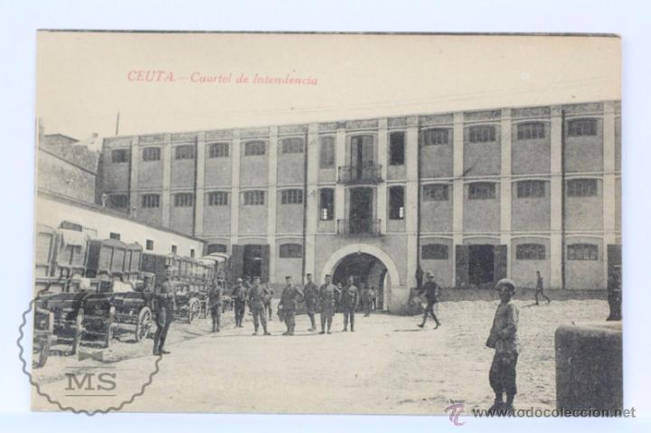 Postales: Antigua Postal Animada - Ceuta. Cuartel de Intendencia - Sin Circular - Foto 1