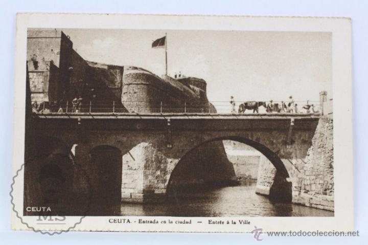 Postales: Antigua Postal - Ceuta. Entrada a la Ciudad - Sin Circular - Foto 1