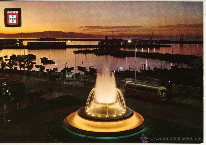 Postales: MAGNIFICA POSTAL ATARDECER Y COSTAS DE TARIFA CEUTA - Foto 1
