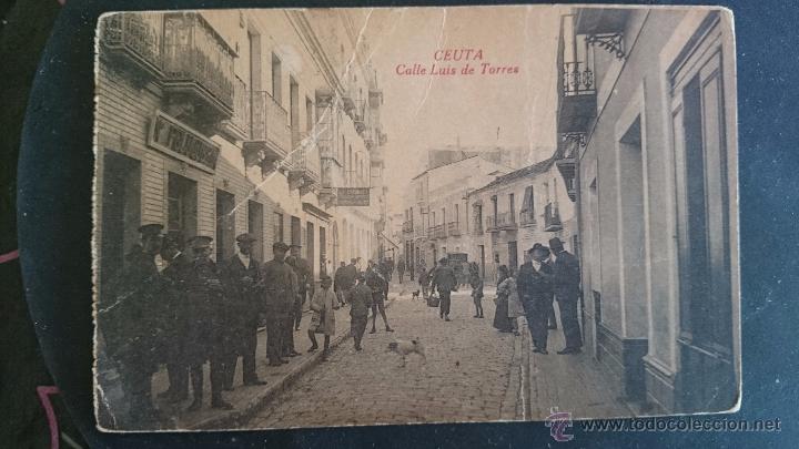 Postales: CEUTA, CALLE LUIS DE TORRES. - Foto 2