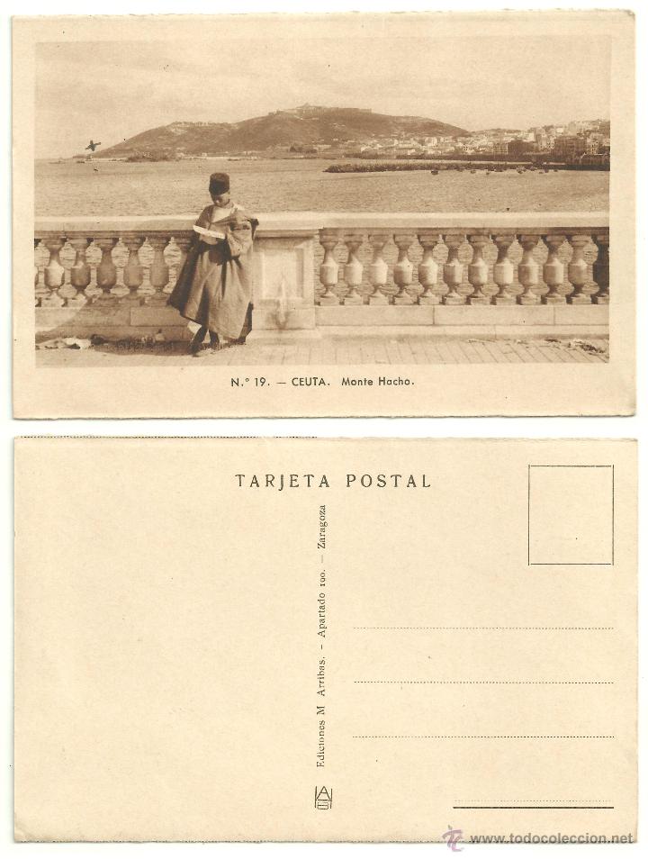 Postales: POSTAL DE CEUTA (MONTE HACHO) - Foto 1