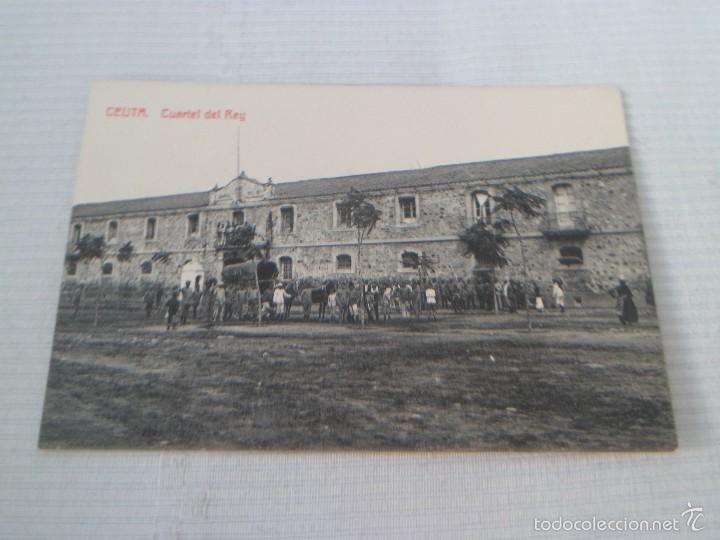 Postales: POSTAL ANTIGUA DE CUARTEL DEL REY ANIMADA - CEUTA - SIN CIRCULAR - Foto 1