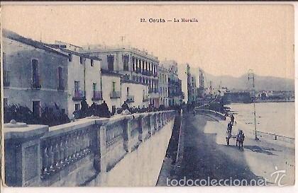 Postales: ANTIGUA POSTAL 22 CEUTA LA MURALLA - Foto 1