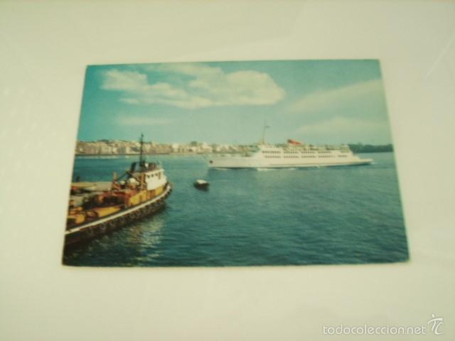 Postales: CEUTA  --  SALIDA DEL BUQUE  TRANSBORDADOR - Foto 1