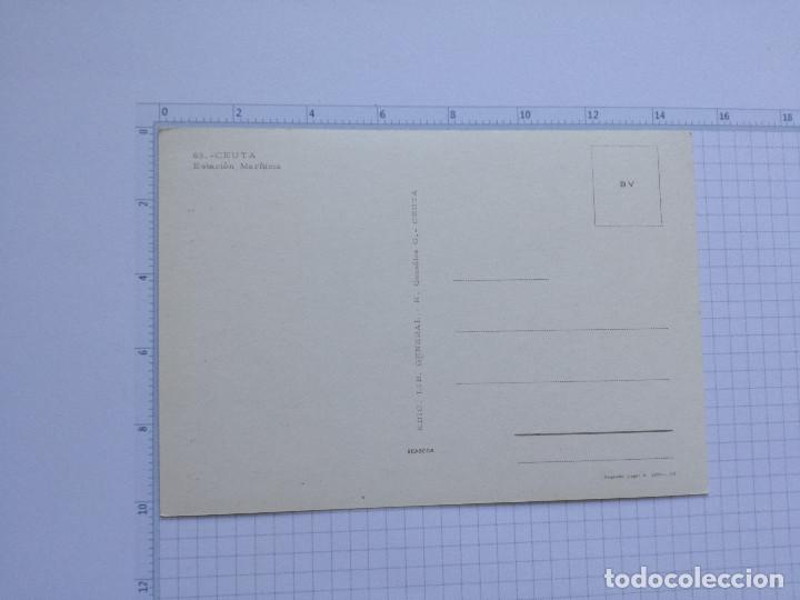 Postales: POSTAL - CEUTA - N&ordm; 63 - ESTACION MARITIMA - EDICIONES LIB. GENERAL 1967 - Foto 2