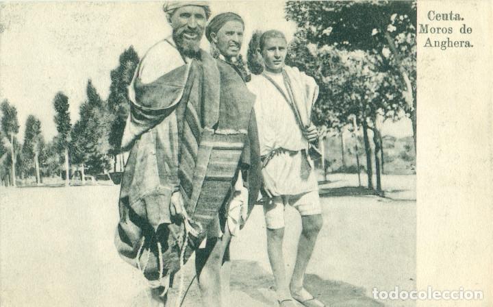 Postales: CEUTA MOROS DE ANGHERA. CIRCULADA EN 1909 - Foto 1