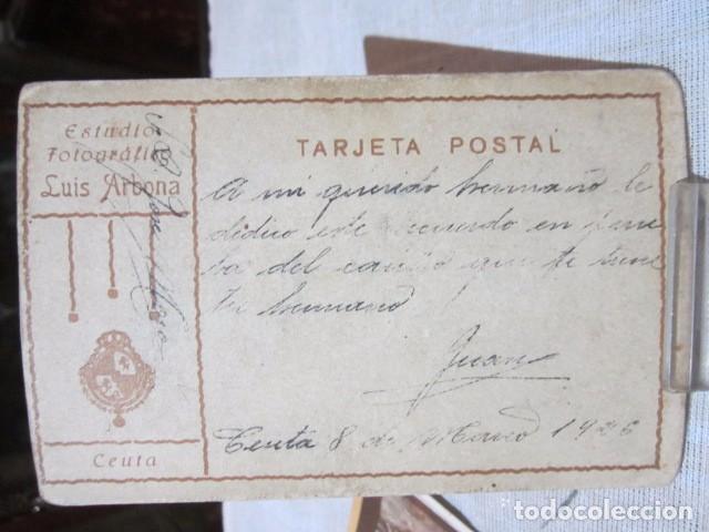 Postales: 4 Tarjetas postales de Ceuta. A&ntilde;o 1927. - Foto 3