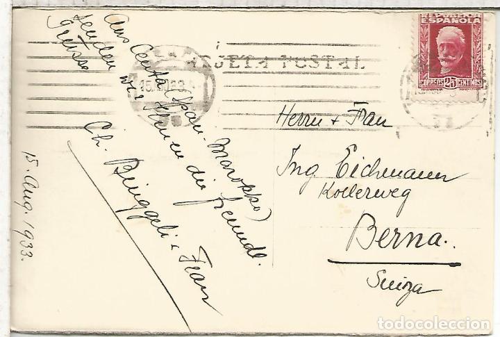 Postales: CEUTA EL HACHO ESCRITA 1933 - Foto 2