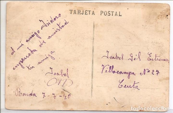 Postales: tarjeta postal ceuta (fechada 7-7-40) - Foto 2
