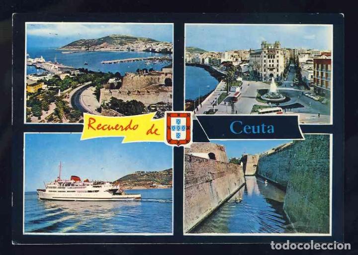 Postales: Postal de CEUTA: 4 vistas (Ed.Lib.General 52) - Foto 1