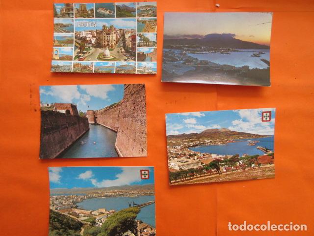 Postales: LOTE 5 POSTALES - CEUTA - NO CIRCULADA - Foto 1
