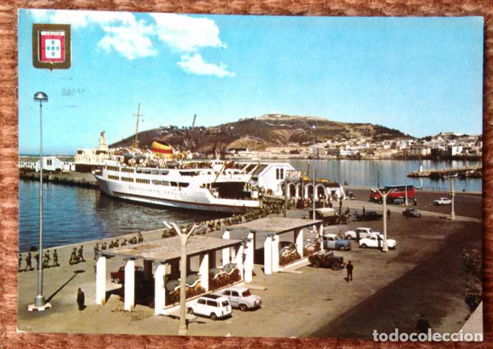 Postales: CEUTA - PUERTO Y TRANSBORDADOR - Foto 1