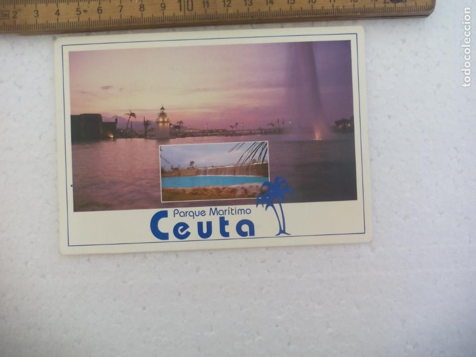 Postales: CEUTA PARQUE MARITIMO DEL MEDITERRANEO. CIRCULADA. . POSTCARD - Foto 1
