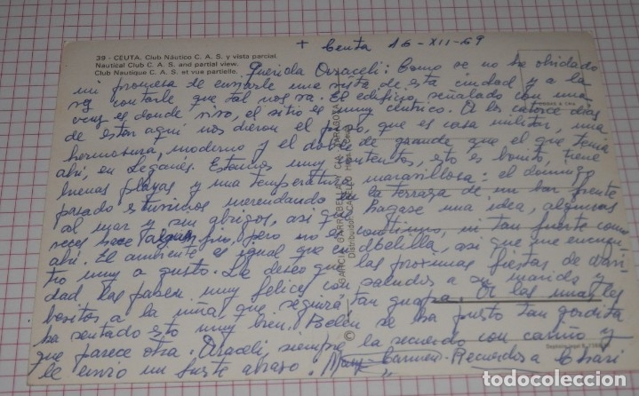 Postales: TARJETA POSTAL ANTIGUA DE CEUTA - Foto 2