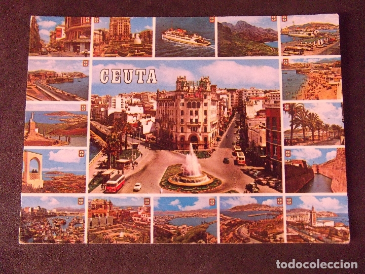 Postales: CEUTA-V2-BELLEZAS DE LA CIUDAD-ESCRITA - Foto 1