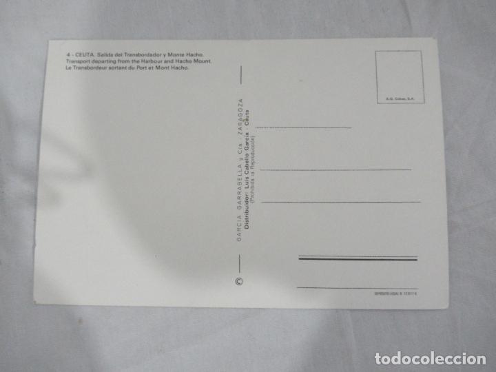 Postales: Ceuta - Salida del transbordador y Monte Hacho - S/C - Foto 2