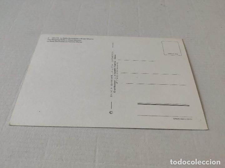Postales: POSTAL CEUTA - LA BELLA DURMIENTE O MUJER MUERTA - Foto 2