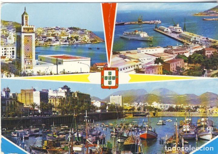 Postales: RECUERDO DE CEUTA: VSTAS.- (USADA).- - Foto 1
