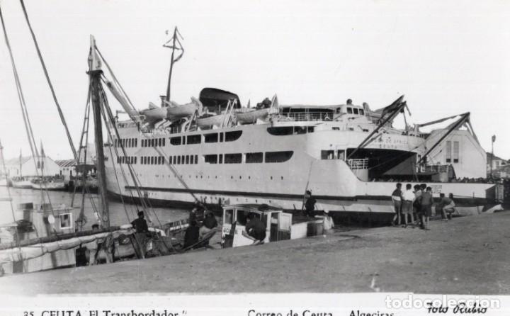 Postales: ceuta. 35 transbordador. rubio - Foto 1