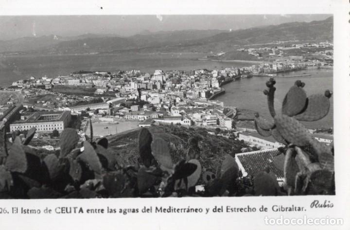 Postales: ceuta. 26 el istmo. rubio - Foto 1