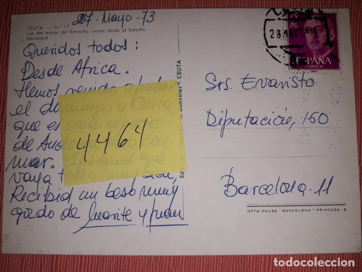 Postales: N&ordm; 4464 POSTAL CEUTA LOS DOS MARES DEL ESTRECHO - Foto 2