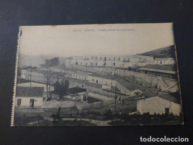 Postales: CEUTA CUARTEL Y PABELLONES DE INGENIEROS - Foto 1