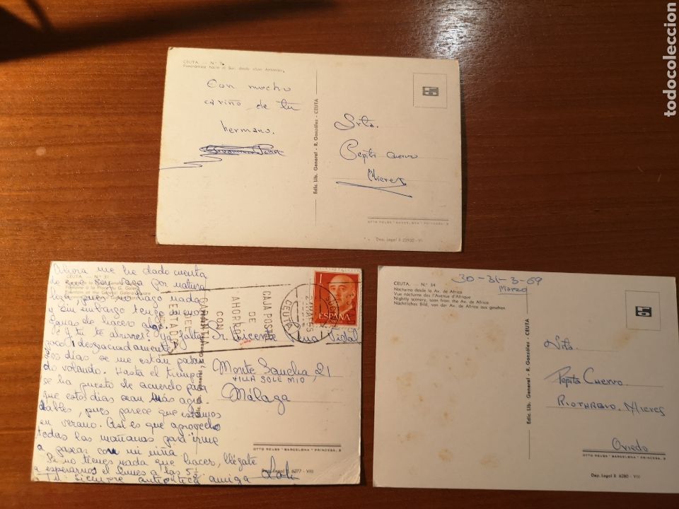 Postales: 3 Postales Ceuta a&ntilde;os 60 - Foto 2