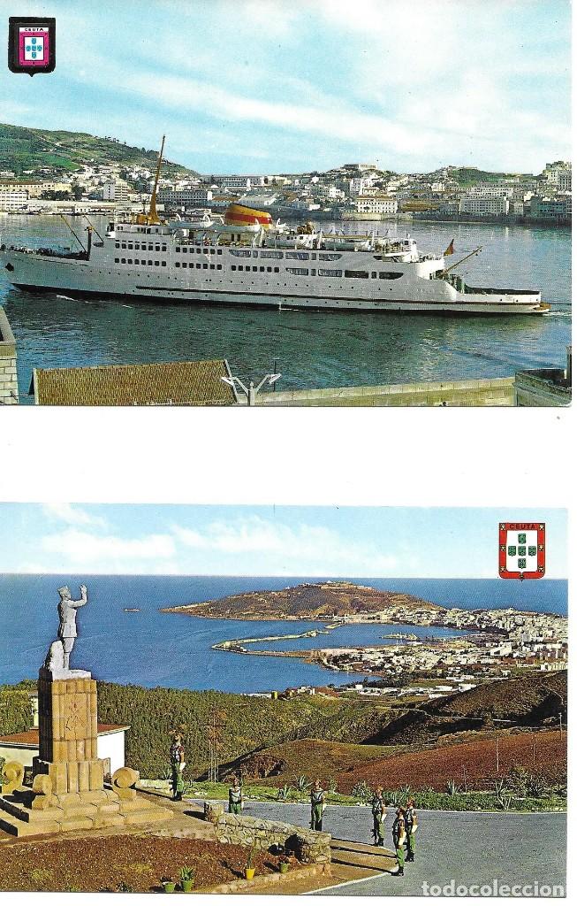 Postales: LOTE 4 POSTALES CEUTA - Foto 2