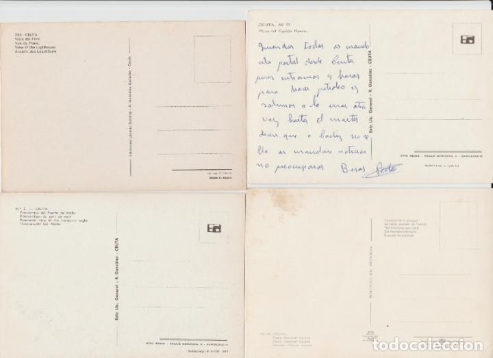 Postales: LOTE NUEVE POSTALES, CEUTA. - Foto 4