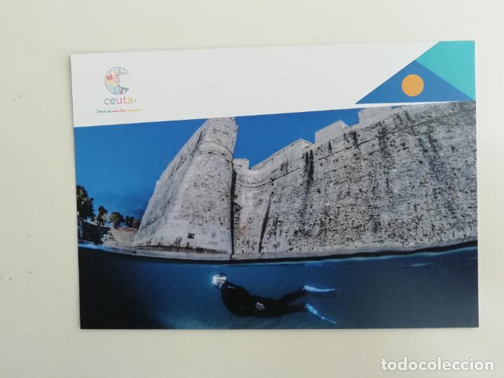 Postais: Postal Foso Real Buceo Ceuta Donde se unen las emociones Turismo Foto Rafael Fdez. Jr
