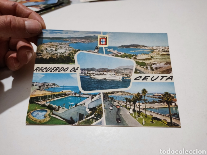 Postales: Postal recuerdo de Ceuta,barco - Foto 1