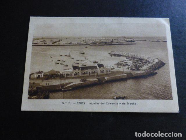 Postales: CEUTA MUELLES DEL COMERCIO Y DE ESPA&Ntilde;A - Foto 1