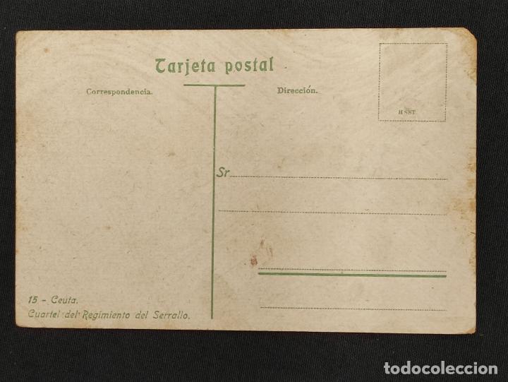 Postales: POSTAL - CEUTA - CUARTEL DEL REGIMIENTO DE SERRALLO - - Foto 2