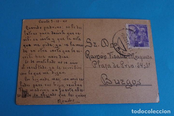 Postales: ANTIGUA POSTAL DE CEUTA - Foto 2