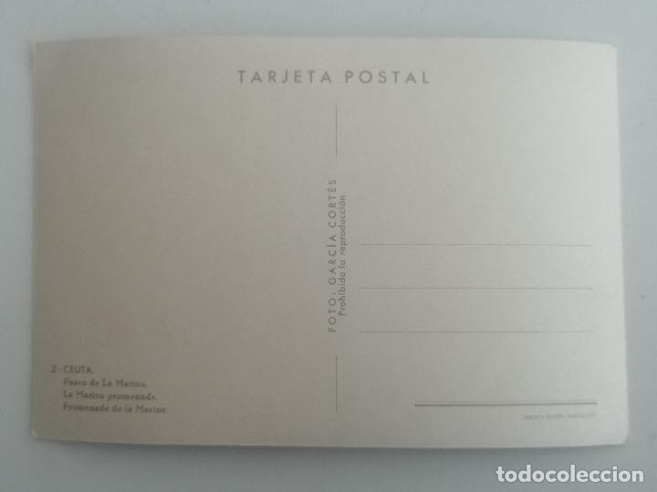 Postales: POSTAL CEUTA, PASEO DE LA MARINA - Foto 2