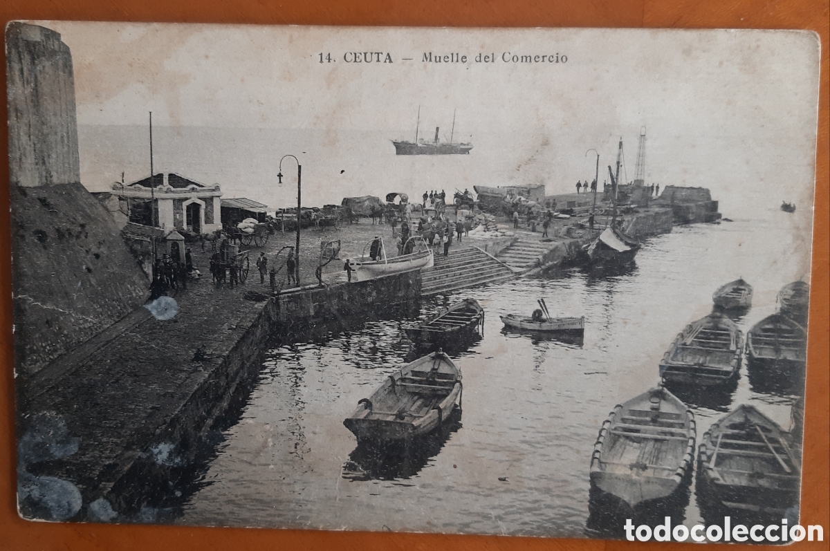 Postales: Postal Ceuta. Muelle del Comercio. Escrita sin circular. R2329 - Foto 1