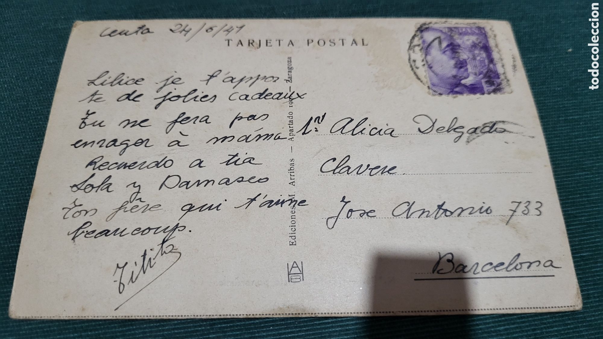 Postales: Tarjeta Postal usada Ceuta - Foto 2