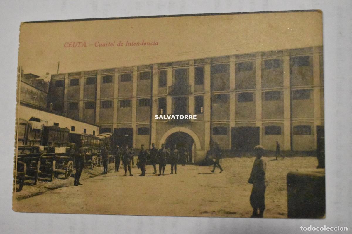 Postales: CEUTA CUARTEL DE INTENDENCIA CIRCULADA 1920 - Foto 1