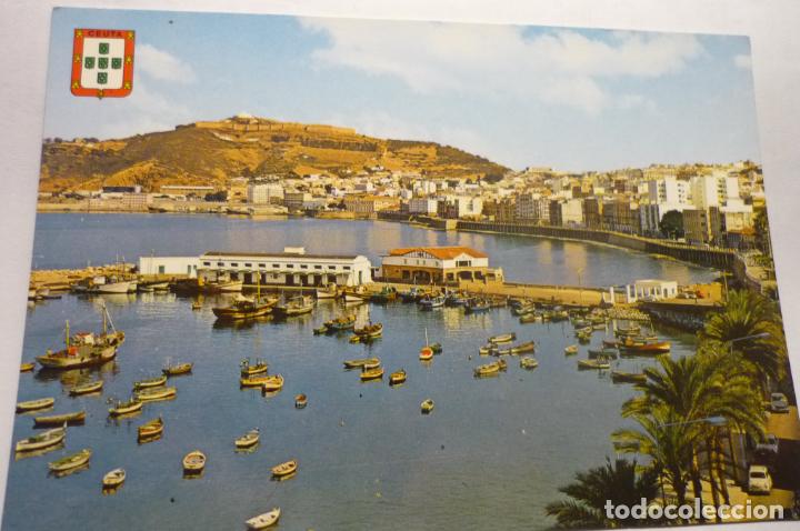 Postales: postal ceuta puerto y monte hacho - Foto 1