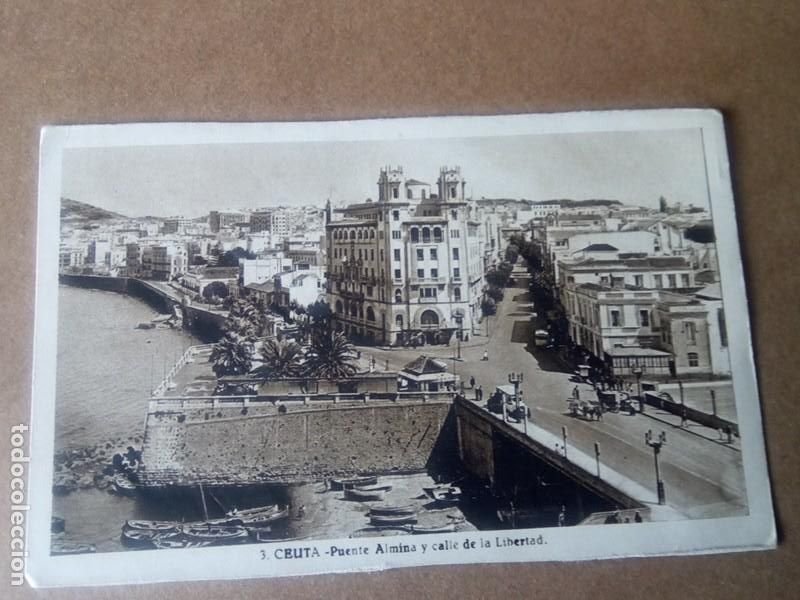 Postales: CEUTA , POSTAL ANTIGUA ANIMADA , BLANCO Y NEGRO - Foto 2