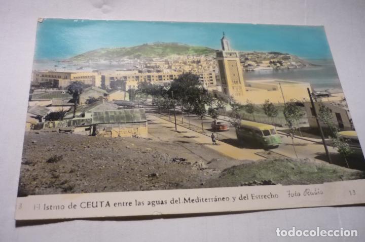 Postales: postal ceuta,.coloreada coches cm - Foto 1