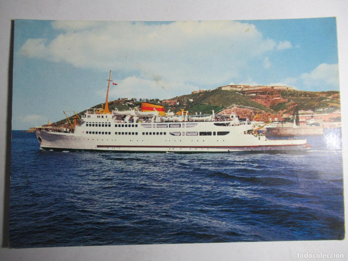 Postales: Ceuta - Salida del Transbordador y Monte Hacho - Foto 1