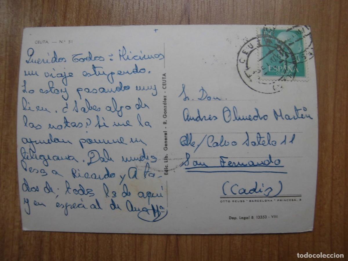 Postales: POSTAL CEUTA RECUERDO DE CEUTA - Foto 2