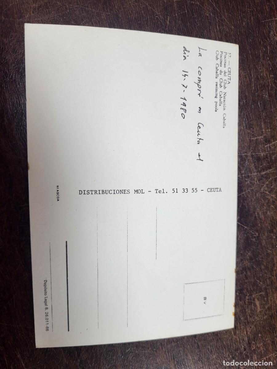 Postales: ANTIGUA POSTAL CEUTA MOL 57 - Foto 2