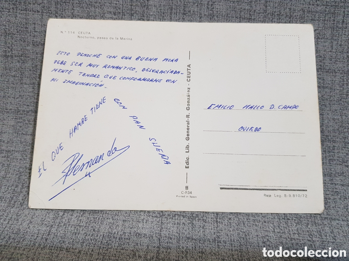 Postales: POSTAL A&Ntilde;OS 70 CEUTA - Foto 2