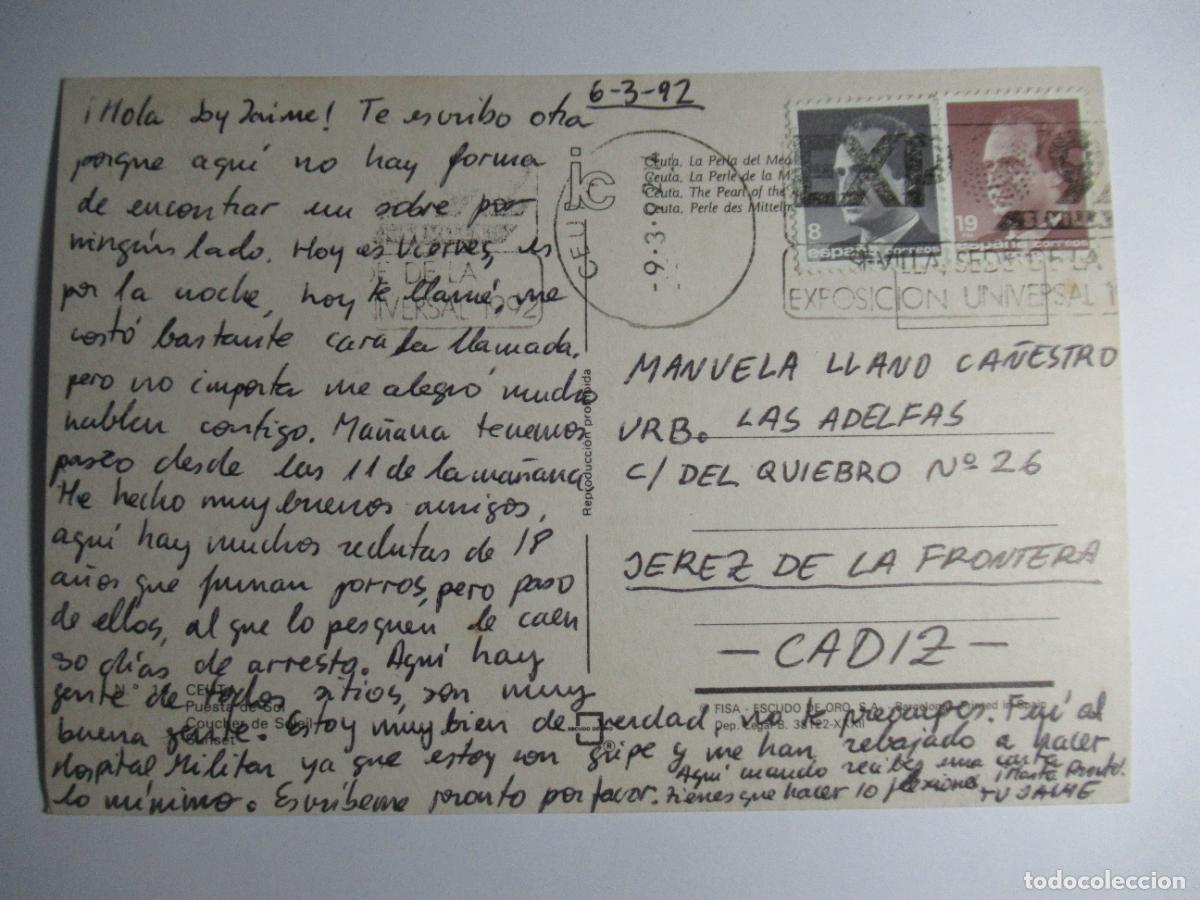 Postales: Ceuta - Puesta de Sol - Foto 2