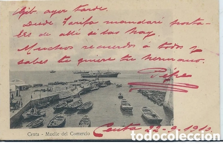 Postales: CEUTA - MUELLE DEL COMERCIO - Foto 1
