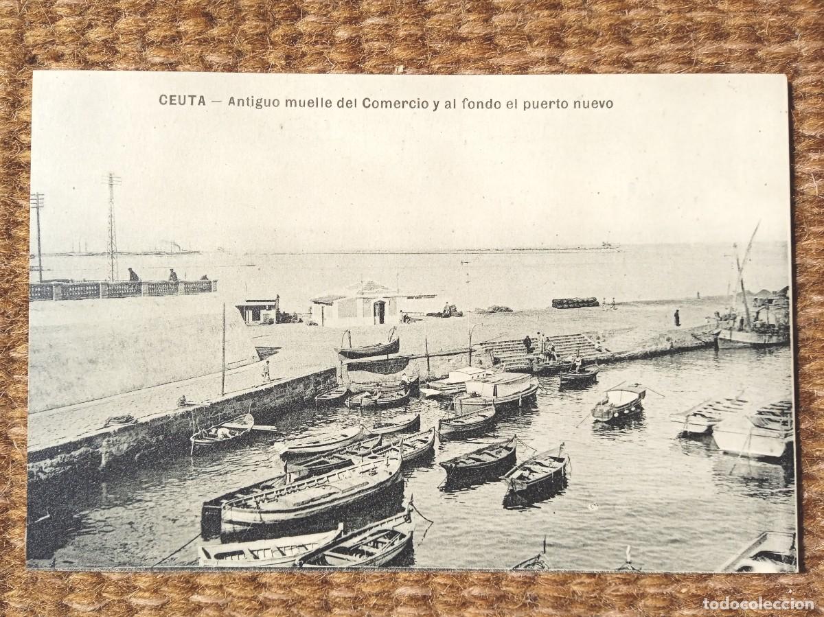 Postales: CEUTA- ANTIGUO MUELLE DEL COMERCIO - ED. M. ARRIBAS - Foto 1