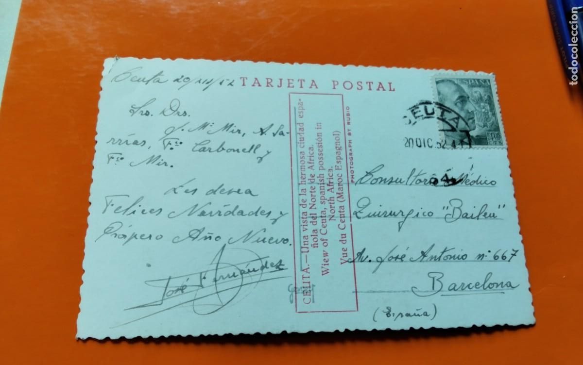 Postales: CEUTA , POSTAL ANTIGUA , BLANCO Y NEGRO - Foto 3