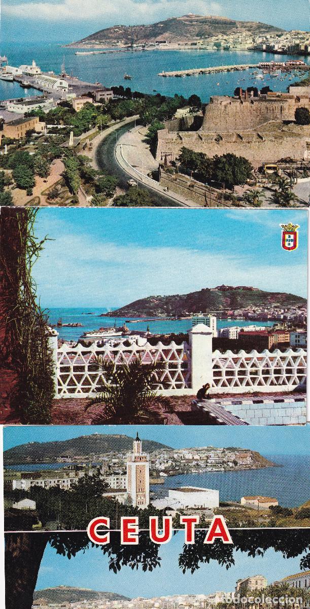 Postales: LOTE TRES POSTALES CEUTA - Foto 1